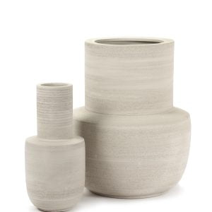 VASE L BEIGE VOLUMES