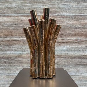 Tube vase goud