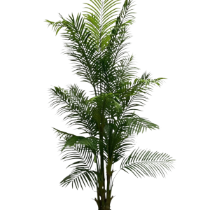 Zijden palmboom van 250 cm met tropische bladeren