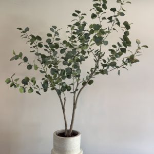 Stijlvolle kunst eucalyptus in basispot – 155 cm