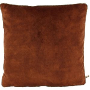 Claudi kussen Adonda Rust 45x45cm. + Piping Diamo Gold