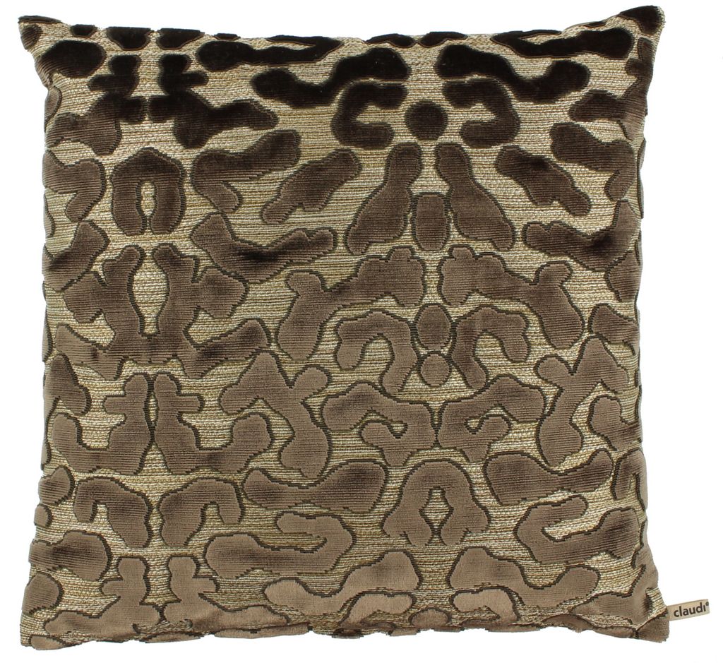 Claudi sierkussen Talissa Dark taupe 45x45 cm.