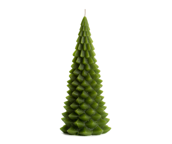 Kerstboom kaars Leaf Green